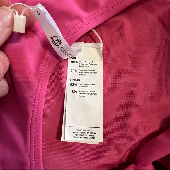 Cupshe Pink One Piece Swimsuit NWT - Picture 6 of 6
